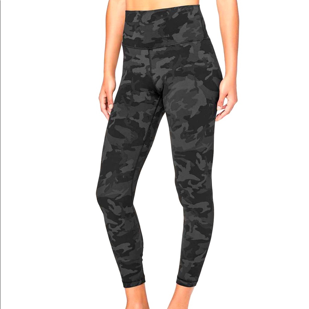 Lululemon Align 25" Tight - Grey Camo, Gently Used
